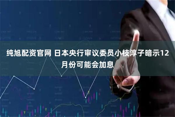 纯旭配资官网 日本央行审议委员小枝淳子暗示12月份可能会加息